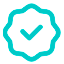 Ícone de selo de verificação
