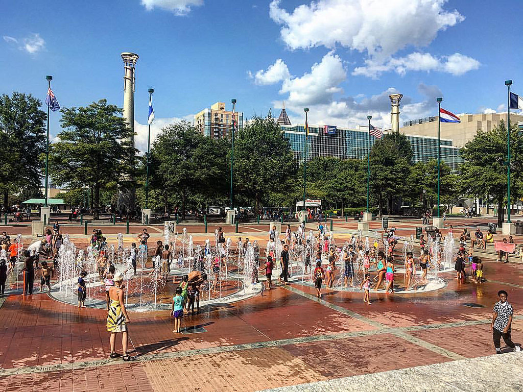 maior aeroporto do mundo - Sobrou um tempinho? Centennial Olympic Park