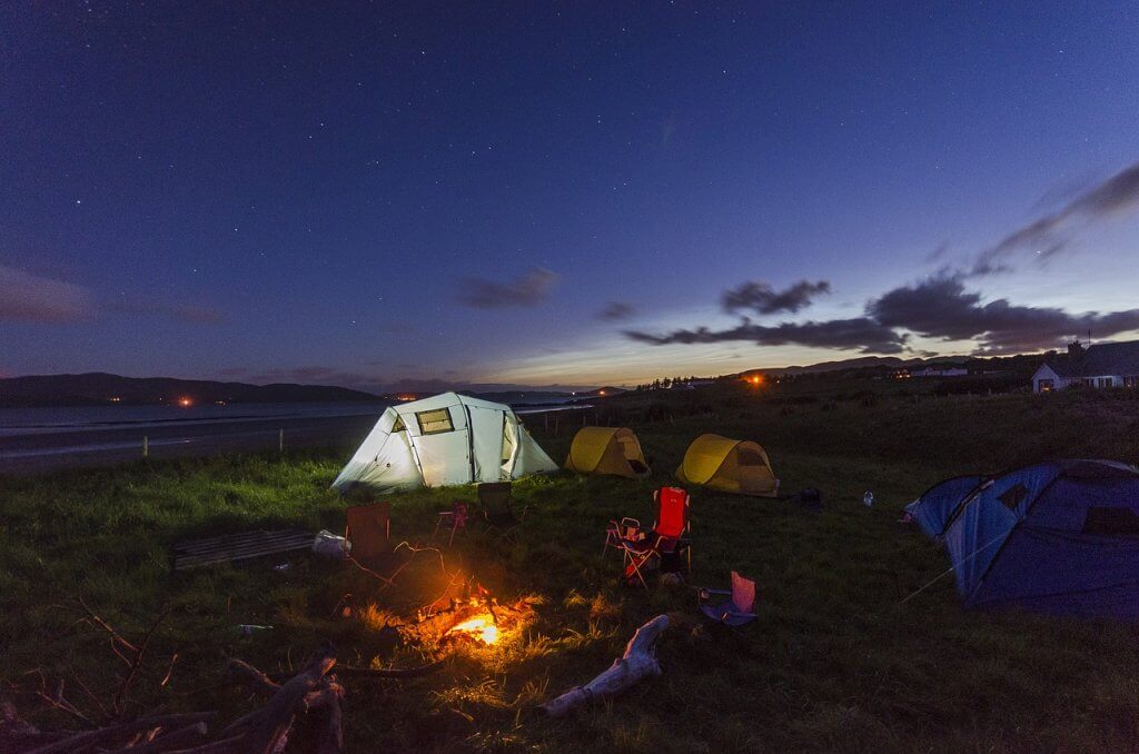 acampamento de férias