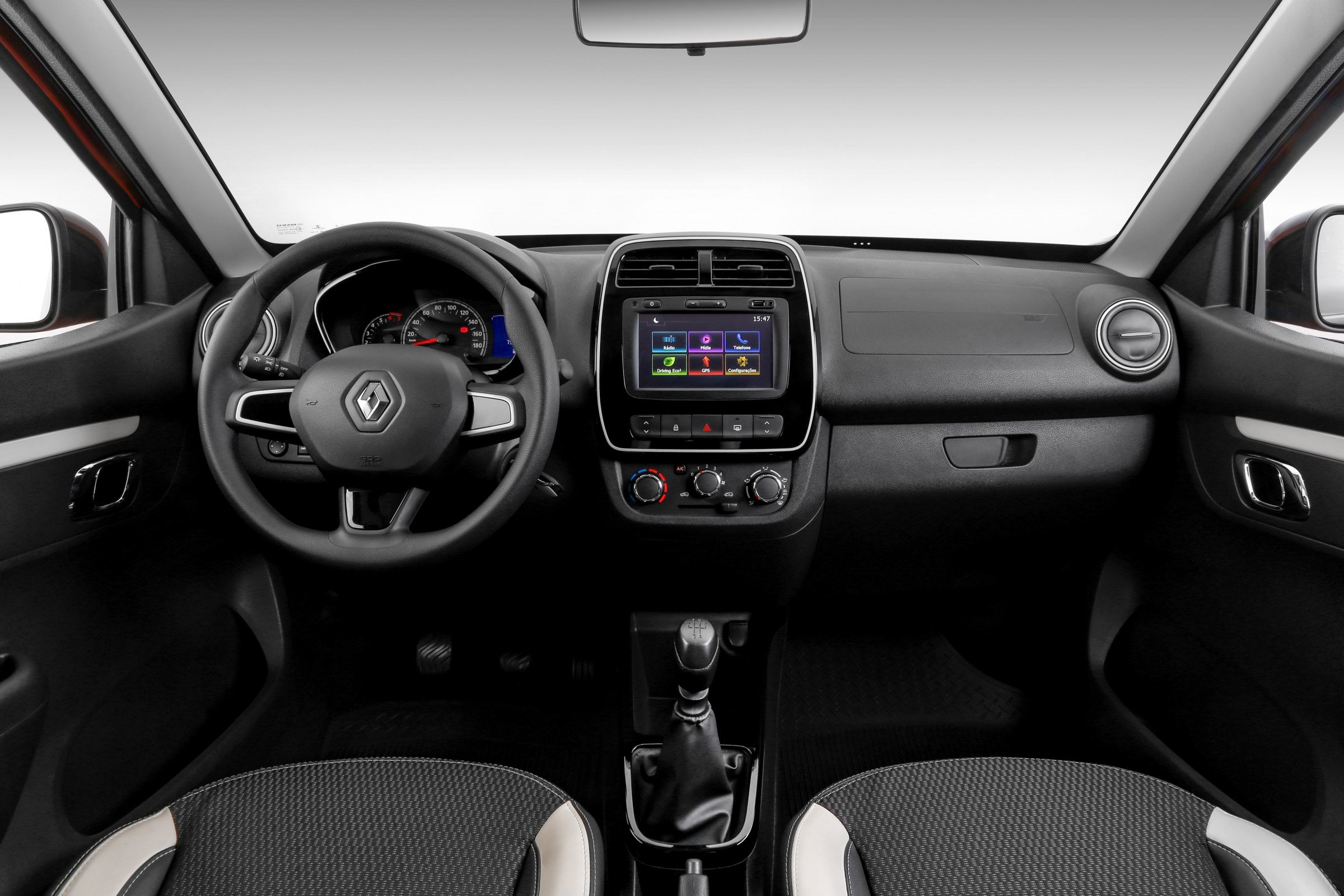 central multimídia - Renault Kwid Intense