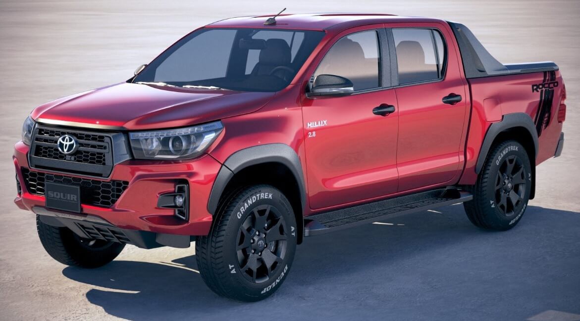 Imagem de uma Toyota Hilux Vermelha - O contexto da matéria está atrelado ao seguro da Hilux.