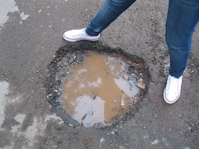 buraco na rua