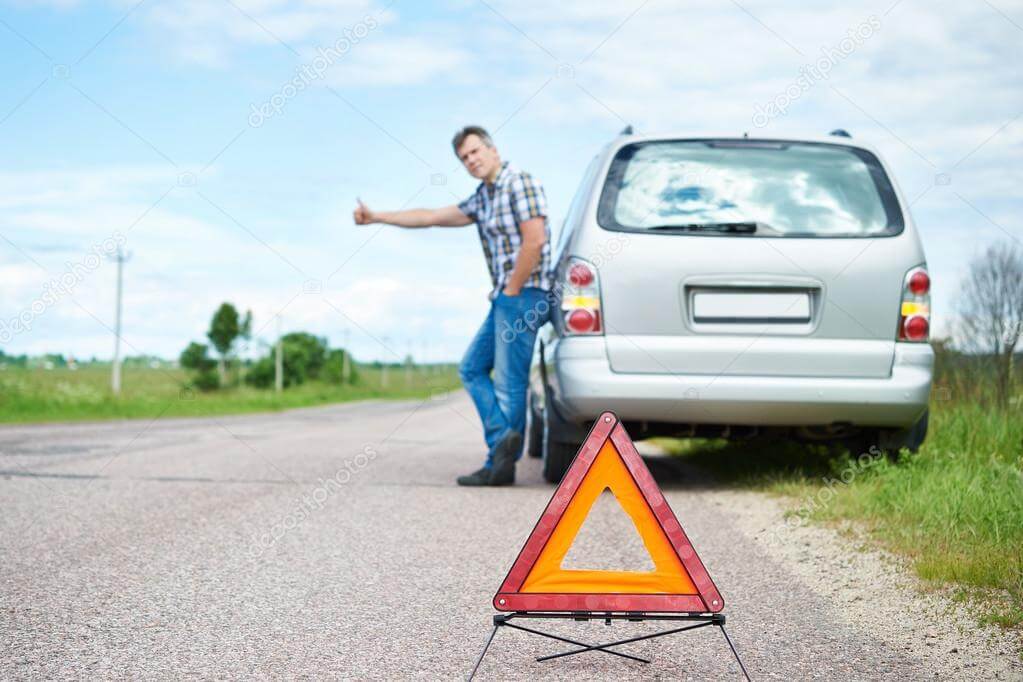 parado na estrada