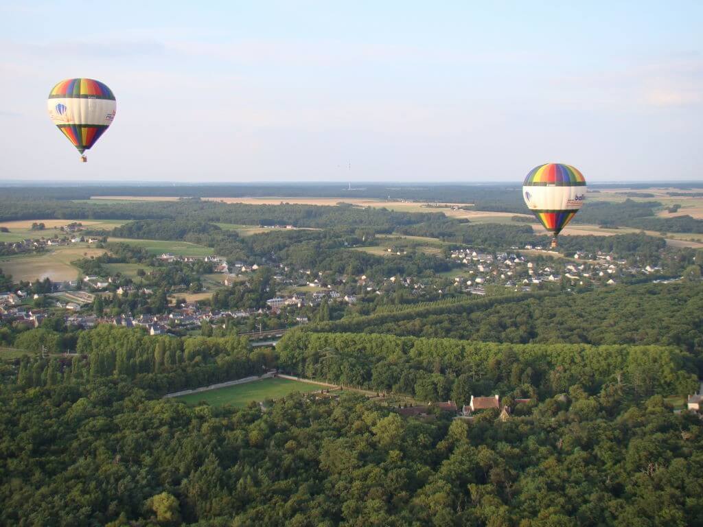 Passeio de balão no vale do Loire1 1 12 lugares para fazer passeio de balão