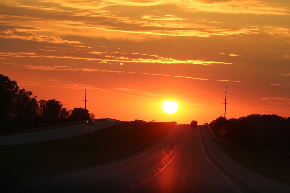 assistir ao pôr do sol