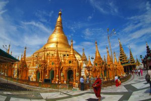 Pagode de Shwedagonn na Birmânia