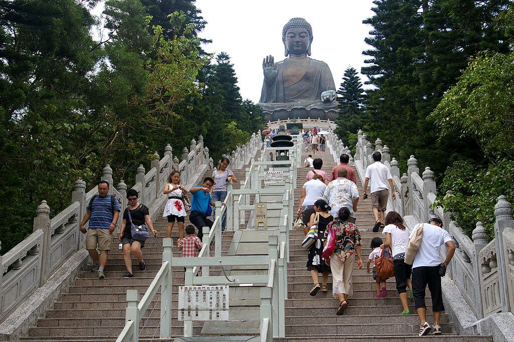 viagem para Hong Kong - Passar pelo Buda Gigante