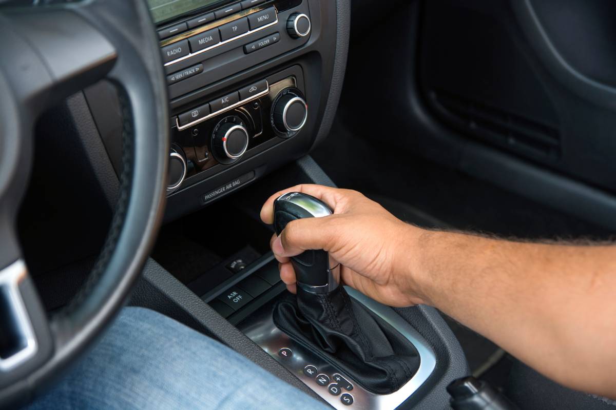 Carro Automático Shift Knob Com Botão de Pressão Alavanca de